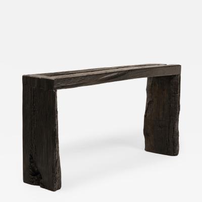 Espresso Reclaimed Elm Waterfall Table