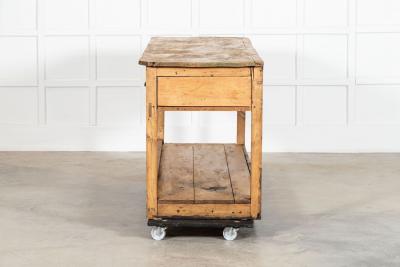 Estate Made Georgian Bleached Country Elm Pine Dresser Base