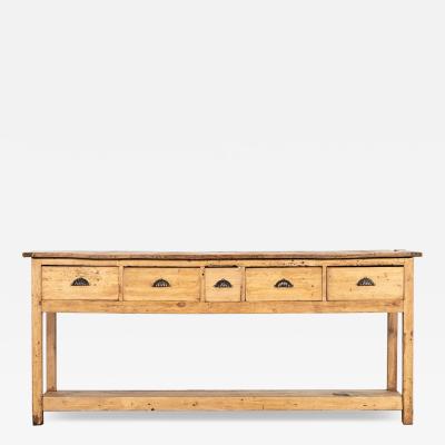 Estate Made Georgian Bleached Country Elm Pine Dresser Base