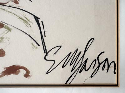 Esther Larson Portrait of Grace Mirabella Mid Century Fashion Illustration