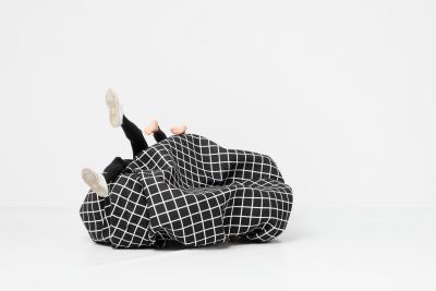 Esther Stocker WRINKLE PLANET KNITTERPLANET a sculpture for seating landscape