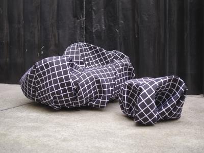 Esther Stocker WRINKLE PLANET KNITTERPLANET stool medium size