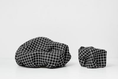 Esther Stocker WRINKLE PLANET KNITTERPLANET stool medium size