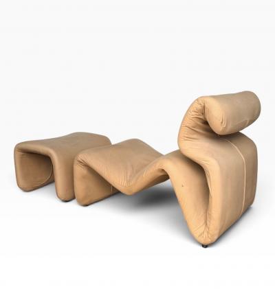 Etcetera Lounge Chair Ottoman by Jan Ekselius Sweden c 1970