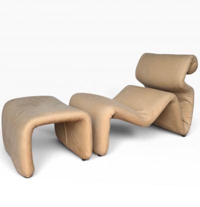 Etcetera Lounge Chair Ottoman by Jan Ekselius Sweden c 1970