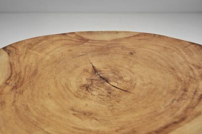 Ethiopian Style Stool with Scrolled legs Norway first half of the 20th century