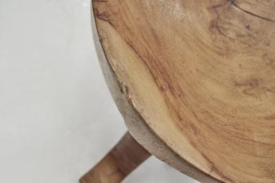 Ethiopian Style Stool with Scrolled legs Norway first half of the 20th century