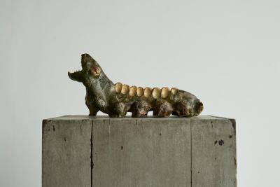 Etie van Rees Etie van Rees Style Studio Pottery Phantasy Creature Mid 20th Century
