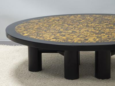 Etienne Allemeersch Tiger eye coffee table