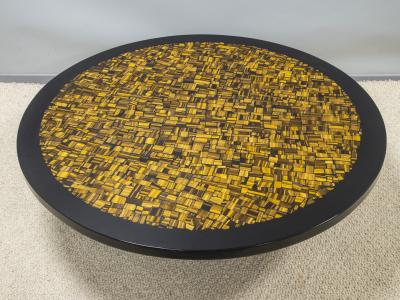 Etienne Allemeersch Tiger eye coffee table