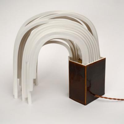 Etienne Dubernet ARKA One of a kind porcelain table lamp