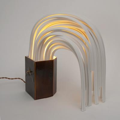 Etienne Dubernet ARKA One of a kind porcelain table lamp