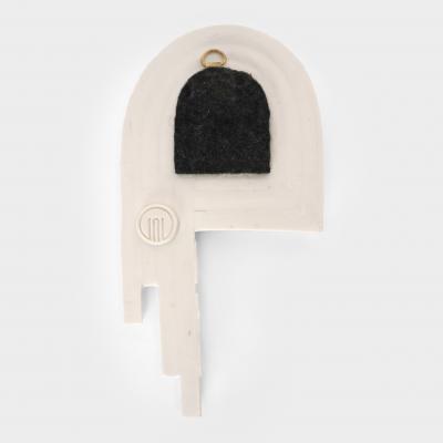 Etienne Dubernet ARKA Pair of white ceramic mirrors