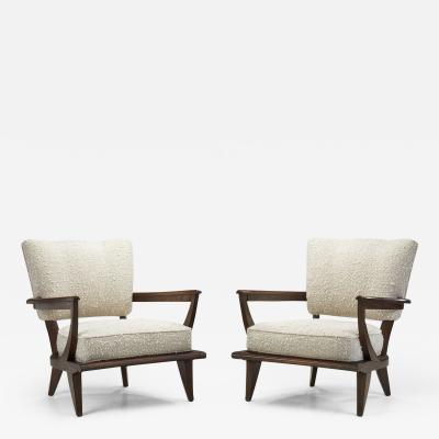 Etienne Henri Martin Etienne Henri Martin SK 250 Armchairs for Steiner France 1950s