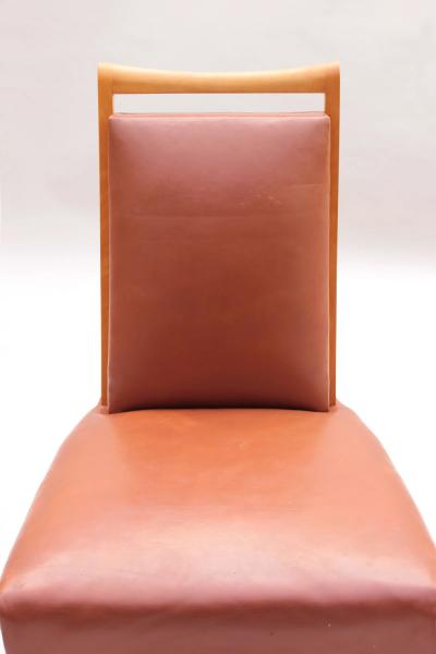 Etienne Henri Martin Set of 6 Fine French Art Deco Dining Chairs by Etienne Henri Martin