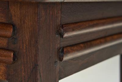 Etienne Kohlmann Set of Six Oak and Mohair Dining Chairs by Etienne Kohlmann France 1930s