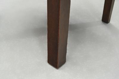 Etienne Kohlmann Set of Six Oak and Mohair Dining Chairs by Etienne Kohlmann France 1930s