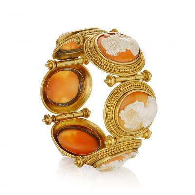 Etruscan Revival Cameo Bracelet