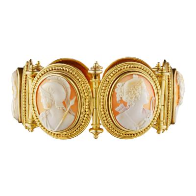 Etruscan Revival Cameo Bracelet