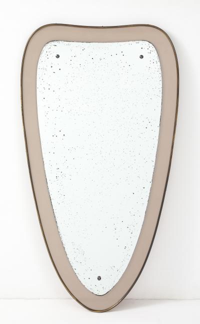 Ettore Sottsass 1960s Ettore Sottsass Attributed Brass Wall Mirror