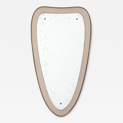 Ettore Sottsass 1960s Ettore Sottsass Attributed Brass Wall Mirror