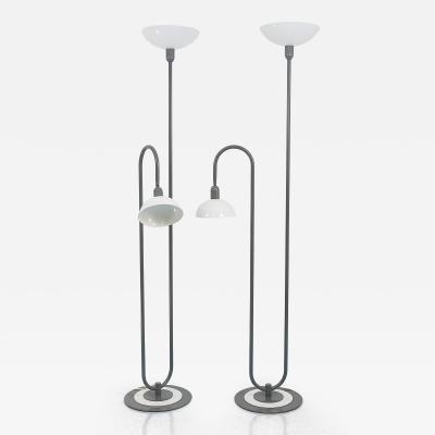 Ettore Sottsass 2 Postmodern 1980s Memphis Style Uplighter Floor Lamps Torchiere Italy 1980s