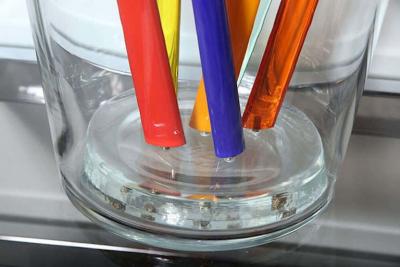 Ettore Sottsass Attributed to Ettore Sottsass Glass Centerpiece Vase or Sculpture