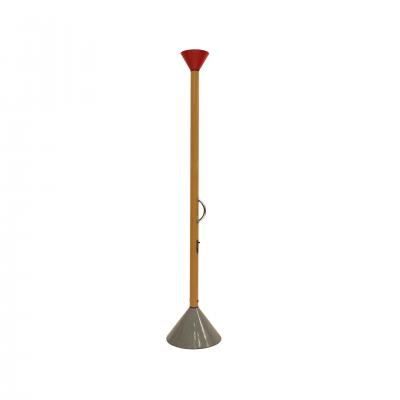 Ettore Sottsass Callimaco Red And Yellow Metallic Floor Lamp By Ettore Sottsass For Artemide