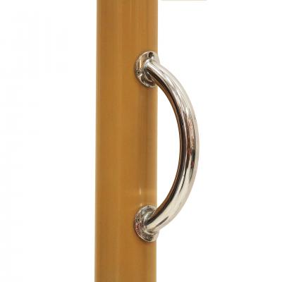 Ettore Sottsass Callimaco Red And Yellow Metallic Floor Lamp By Ettore Sottsass For Artemide