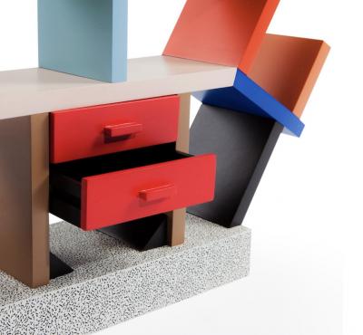 Ettore Sottsass Carlton Room Divider and Bookcase by Ettore Sottsass Italy