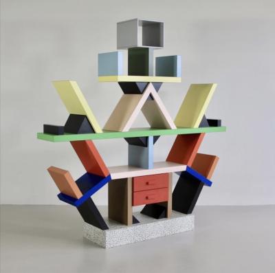 Ettore Sottsass Carlton Room Divider and Bookcase by Ettore Sottsass Italy