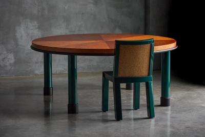 Ettore Sottsass Donau Dining Set by Ettore Sottsass and Marco Zanini for Leitner Italy 1980s