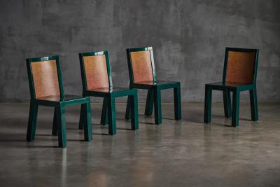 Ettore Sottsass Donau Dining Set by Ettore Sottsass and Marco Zanini for Leitner Italy 1980s