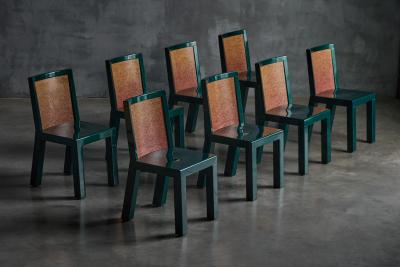 Ettore Sottsass Donau Dining Set by Ettore Sottsass and Marco Zanini for Leitner Italy 1980s