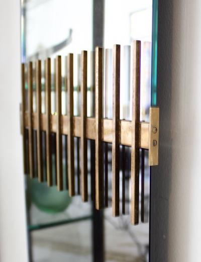 Ettore Sottsass ETTORE SOTTSASS WALL MIRROR MADE BY SANTAMBROGIO E DE BERTI C 1950