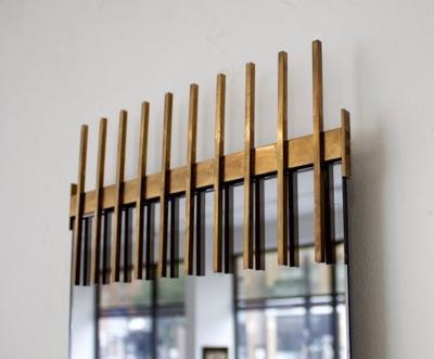 Ettore Sottsass ETTORE SOTTSASS WALL MIRROR MADE BY SANTAMBROGIO E DE BERTI C 1950