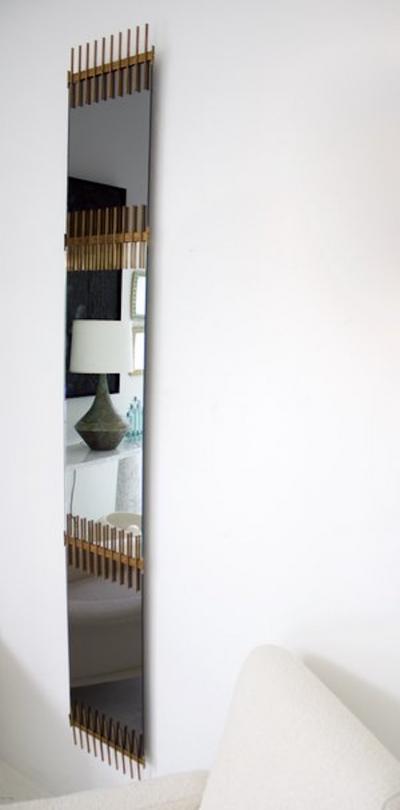 Ettore Sottsass ETTORE SOTTSASS WALL MIRROR MADE BY SANTAMBROGIO E DE BERTI C 1950