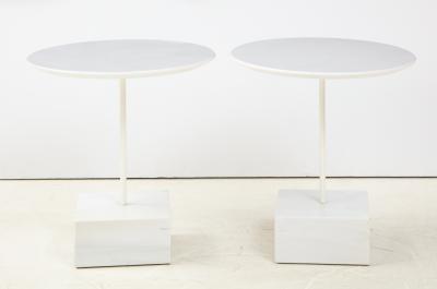 Ettore Sottsass Ettore Sottass Primavera Carrara Marble Side Tables