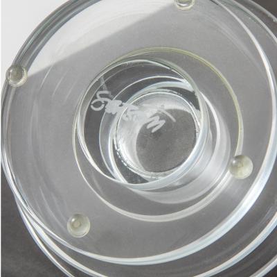 Ettore Sottsass Ettore Sottsass Candle Holder Luce di Sera in Crystal for RSVP