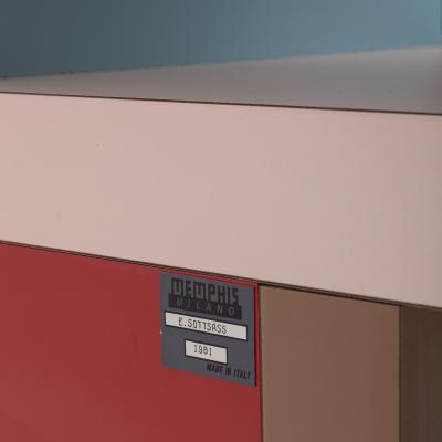 Ettore Sottsass Ettore Sottsass Carlton Room Divider for Memphis Milano 1981 Original Vintage