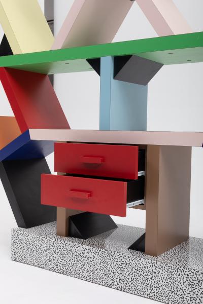 Ettore Sottsass Ettore Sottsass Carlton Room Divider for Memphis Milano 1981 Original Vintage