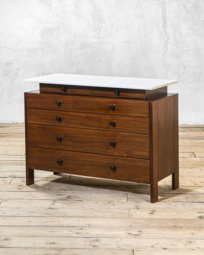 Ettore Sottsass Ettore Sottsass Chest of Drawers mod CS 108 for Poltronova Wood Marble 1964