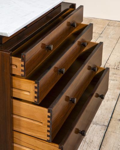 Ettore Sottsass Ettore Sottsass Chest of Drawers mod CS 108 for Poltronova Wood Marble 1964