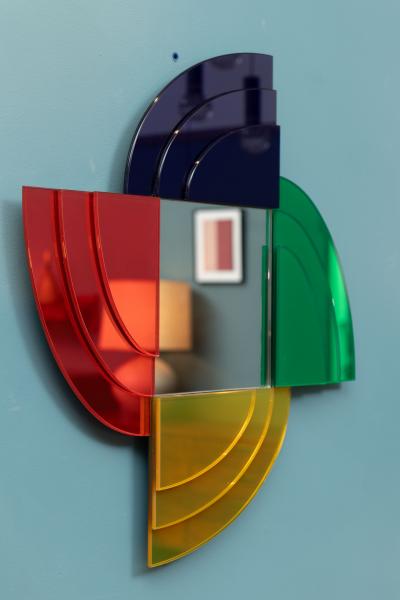 Ettore Sottsass Ettore Sottsass Design Memphis Wall Mirror for Glas Italia 2007