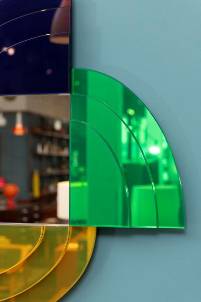 Ettore Sottsass Ettore Sottsass Design Memphis Wall Mirror for Glas Italia 2007