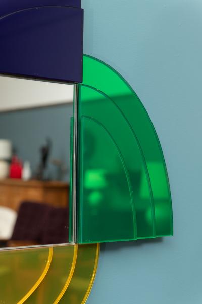 Ettore Sottsass Ettore Sottsass Design Memphis Wall Mirror for Glas Italia 2007