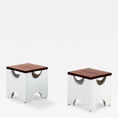 Ettore Sottsass Ettore Sottsass Pair of Ottomans Mod Dado T29 for Poltronova 1960s