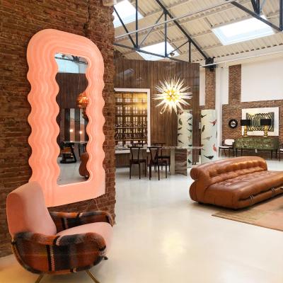Ettore Sottsass Ettore Sottsass Perplex And Pink Neon Lamp Ultrafragola Italian Mirror