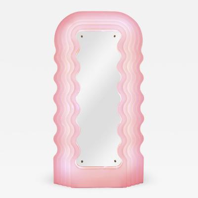 Ettore Sottsass Ettore Sottsass Perplex And Pink Neon Lamp Ultrafragola Italian Mirror