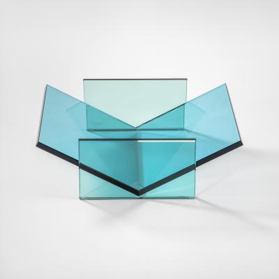 Ettore Sottsass Ettore Sottsass RSVP Centerpiece Mod Celeste in Colored Glass